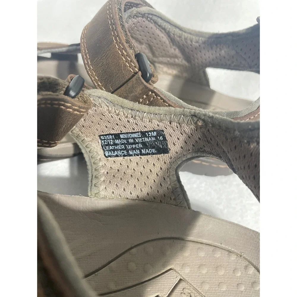 Clarks Leather Sport‎ Sandals Fisherman Men 12M Brown Adjustable Straps 63581